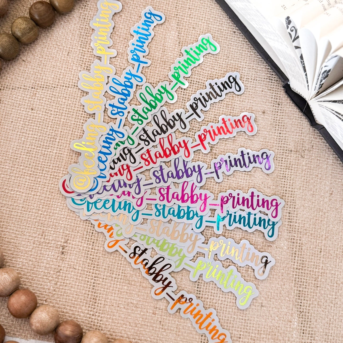 Foiled Name/Text Sticker